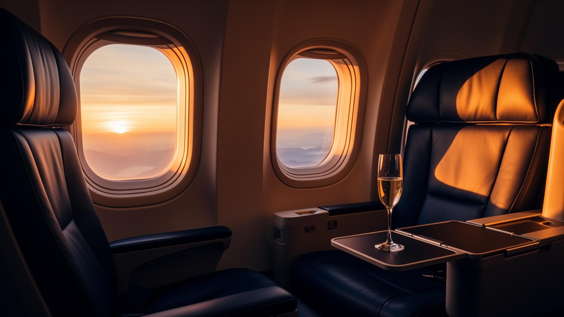 Family vacation, view from the window seat